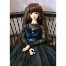 1/3 Ball Joint Doll 9-10inch BJD Full Wig Brown Hair for DOD LUTS DZ Volks Doll Hairpiece Supplies Accessory