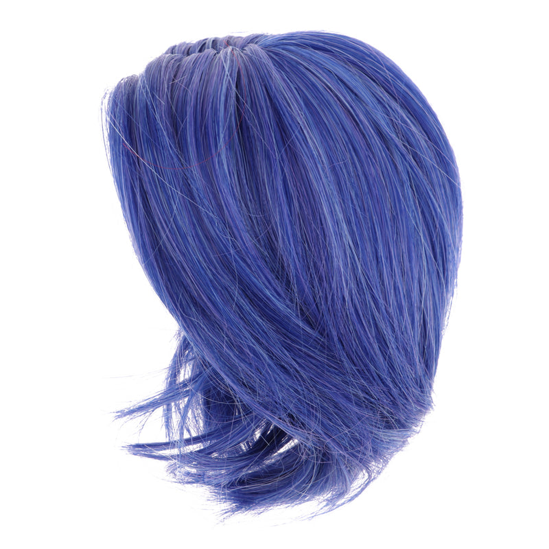 1/3 Male BJD Blue Medium Straight Hair Wig for Normal 70cm Uncle Dolls DIY Accessories