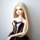 BJD Doll Straight Wig 9-10 inch 22-24cm for 1/3 DOD SD DZ Dollfie Flaxen Hair DIY Accessories