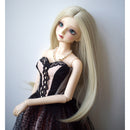 BJD Doll Straight Wig 9-10 inch 22-24cm for 1/3 DOD SD DZ Dollfie Flaxen Hair DIY Accessories