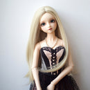 BJD Doll Straight Wig 9-10 inch 22-24cm for 1/3 DOD SD DZ Dollfie Flaxen Hair DIY Accessories
