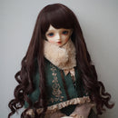 1/3 BJD Dolls Long Curly Wig Coffee Hair for Dollfie DOD LUTS DZ SD DIY Making Supplies