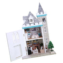 Diy Miniature Dollhouse Model 3D Puzzles Assembly Kit - Moonlight Castle Themed