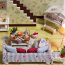 Diy Miniature Dollhouse Model 3D Puzzles Assembly Kit - Amsterdam Village Themed
