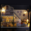 Diy Miniature Dollhouse Model 3D Puzzles Assembly Kit - Amsterdam Village Themed