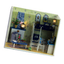 Diy Miniature Dollhouse Model 3D Puzzles Assembly Kit - Dark Blue Dream Themed