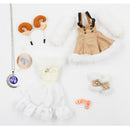 Delicate Handmade 30cm 14 Joints BJD Vinyl Aries Constellation Doll Dress in Lace Skirt Clothes