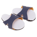 Stylish Blue Slippers Shoes for 18inch American Girl My Life Dolls Clothing Accessory