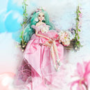 Delicate Handmade 30cm 14 Joints BJD Vinyl Virgo Constellation Doll Dress in Lace Skirt Clothes