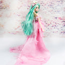 Delicate Handmade 30cm 14 Joints BJD Vinyl Virgo Constellation Doll Dress in Lace Skirt Clothes