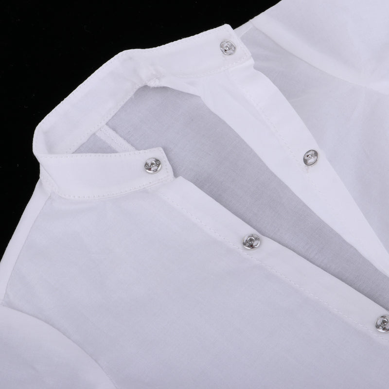 1/3 Male BJD White Stand-Collar Shirt Clothing for Normal 70cm Uncle Dolls