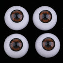 Baby Doll Dark Brown Iris Eye 20mm Acrylic Eyeballs for Reborn Girl Boy Doll Bear Mask Toy Halloween Props