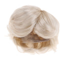 BJD Doll Full Wig 8-9 inch 18-20cm for 1/4 LUTS MSD DZ DOD Light Gold Short Curly Hair Hairpiece Supplies