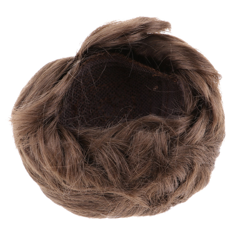 1/4 BJD Doll Short Curly Hair Brown Wig 8-9 inch 18-20cm for DOD AOD DOC Dollfie DK LATI-BLUE Accessories