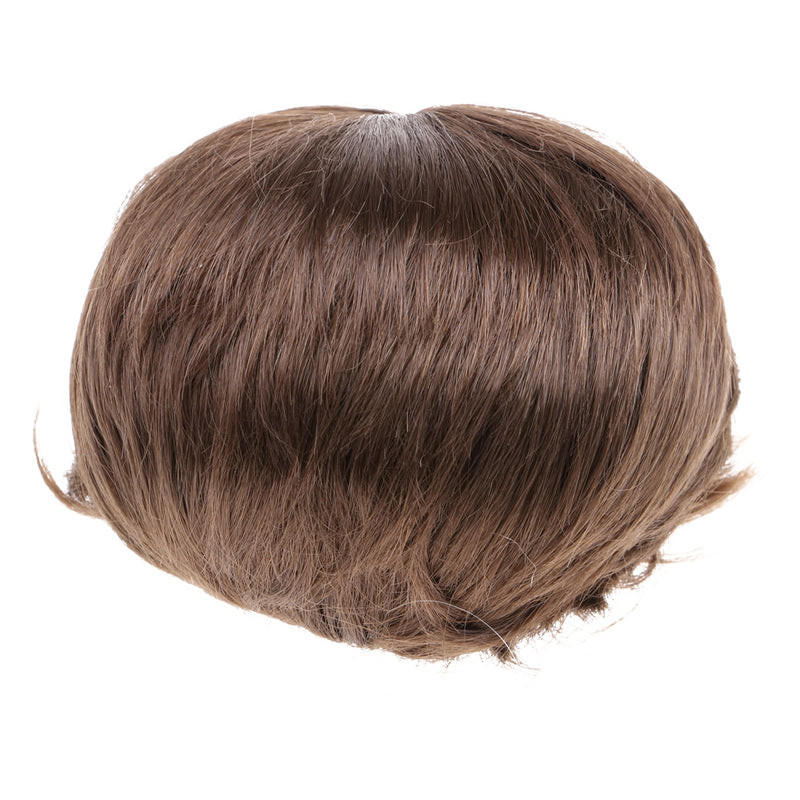 1/4 BJD Doll Short Curly Hair Brown Wig 8-9 inch 18-20cm for DOD AOD DOC Dollfie DK LATI-BLUE Accessories
