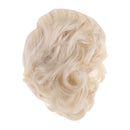 1/6 BJD Doll Full Wig Double Braided Hair 6-7inch 16-18cm for DOD LUTS AOD DOC Gold Short Curly Wig
