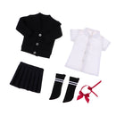 Handmade College Style Uniform Set For 1/6 Scale BJD Dolls Accessories