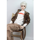 1/3 BJD Uncle Doll Clothes Sweatshirt Jacket Pants Outfit for AOD AS DOD DOI Doll Accessories Brown & White Color