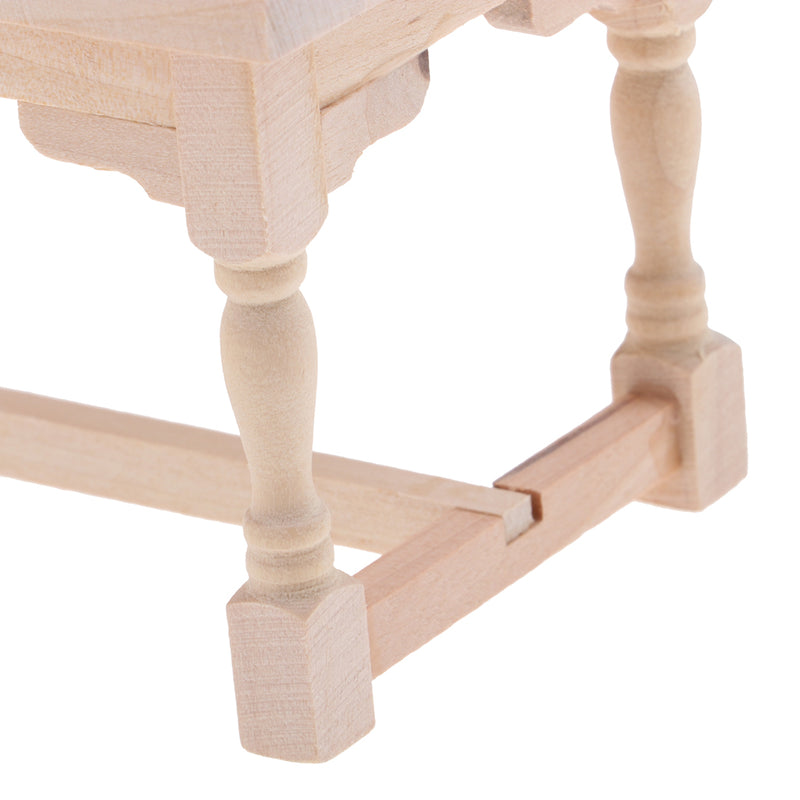1/12 Dollhouse Miniature Natural Wood End Table Coffee Table Furniture Model Living Room Decor