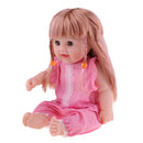 50cm Lifelike Vinyl Baby Doll Costumed Newborn Girl Kids Learning Toys Pink