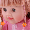 50cm Lifelike Vinyl Baby Doll Costumed Newborn Girl Kids Learning Toys Pink