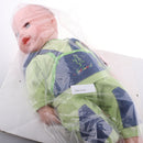 50cm Realistic Baby Doll Vinyl Boy Infant With Green Top And Green Trousers