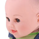 50cm Realistic Baby Doll Vinyl Boy Infant With Green Top And Green Trousers