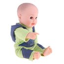50cm Realistic Baby Doll Vinyl Boy Infant With Green Top And Green Trousers