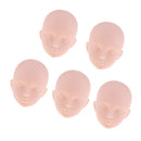 Normal Skin Tone Unpainted Girls Doll Heads For 1/6 BJD Dolls Headsculpt Model