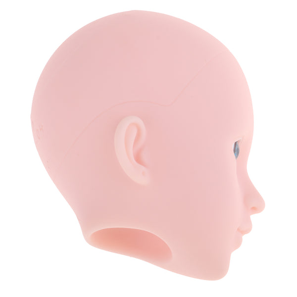 1/4 BJD Female Doll Head Sculpt with Blue Eyes DIY Parts High Quality Plastic
