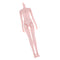 1/4 BJD Female Doll Medium Bust Body DIY Body Parts High Quality Plastic Toy