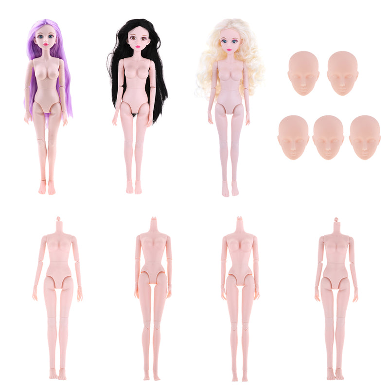 1/4 BJD Female Doll Big Bust Body DIY Body Parts High Quality Plastic Toy