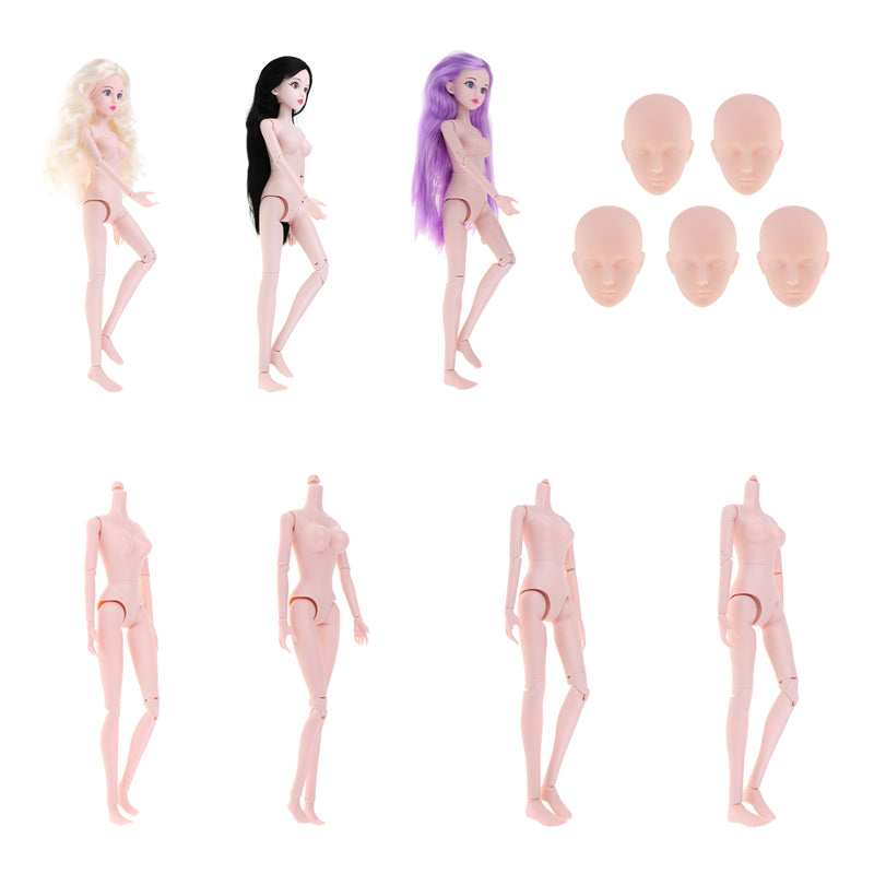 1/4 BJD Female Doll Big Bust Body DIY Body Parts High Quality Plastic Toy