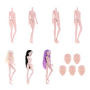 1/4 BJD Female Doll Big Bust Body DIY Body Parts High Quality Plastic Toy