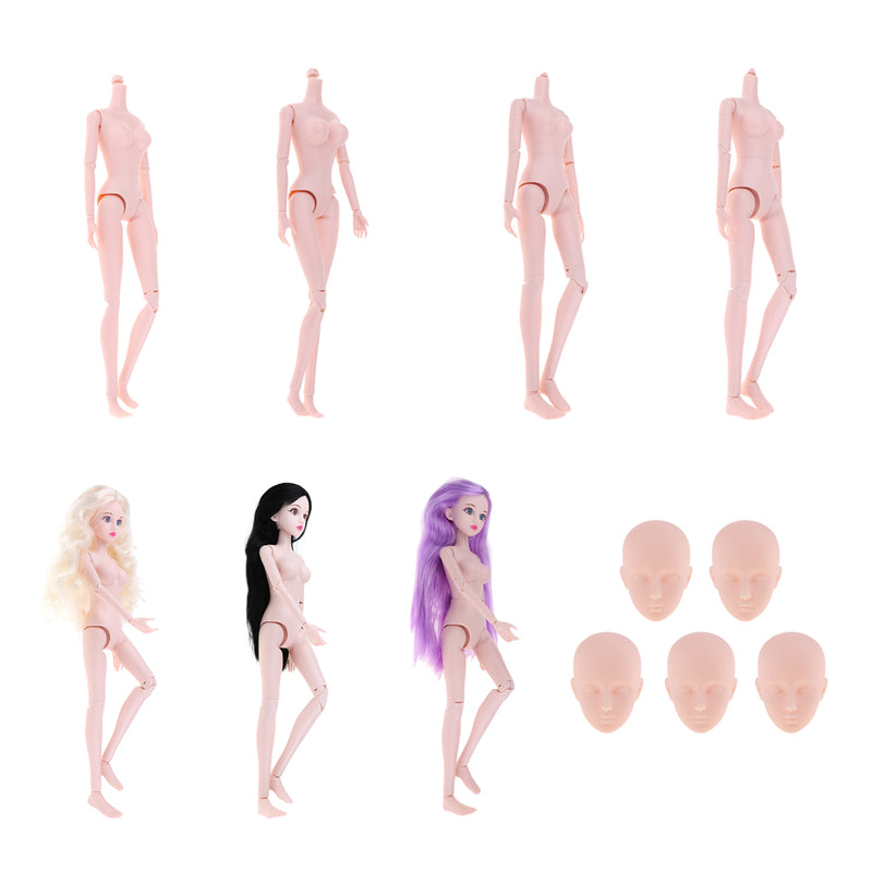 1/4 BJD Female Doll Big Bust Body DIY Body Parts High Quality Plastic Toy