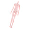 1/4 BJD Female Doll Big Bust Body DIY Body Parts High Quality Plastic Toy