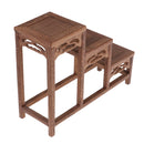 Miniature 3 Layer Bonsai Shelf Display Table for 1/12 Dolls House Furniture Life Scenes Accessories