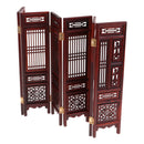 1/12 Annatto Folding Screen Furniture for Dolls House Bedroom Living Room Accessory Decor