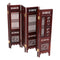 1/12 Annatto Folding Screen Furniture for Dolls House Bedroom Living Room Accessory Decor