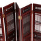1/12 Annatto Folding Screen Furniture for Dolls House Bedroom Living Room Accessory Decor