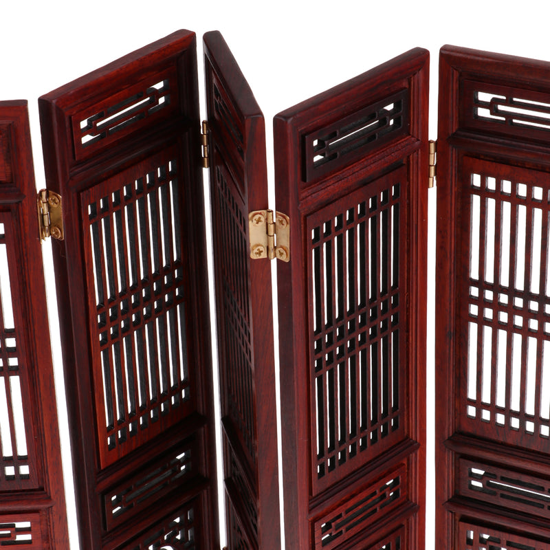 1/12 Annatto Folding Screen Furniture for Dolls House Bedroom Living Room Accessory Decor