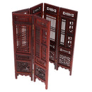 1/12 Annatto Folding Screen Furniture for Dolls House Bedroom Living Room Accessory Decor
