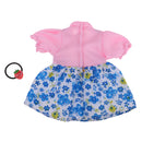 New Hot Doll Clothing Outfit False Two-piece Dress Skirt & Cute Hair Band For Mellchan Doll Accs