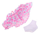 2Pcs Off Shoulder Sundress Summer Beach Dress Set For 25cm Mellchan Doll
