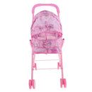Mini Plastic Baby Push Cart Pushchair Dolls Accs Kids Pretend Play Toy