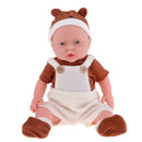 41cm Soft Vinyl High Simulation Baby Boy Doll in Suspenders & Socks Suit for Kids Gift