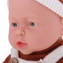 41cm Soft Vinyl High Simulation Baby Boy Doll in Suspenders & Socks Suit for Kids Gift
