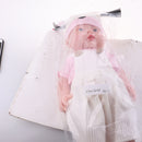 41cm Soft Vinyl High Simulation Baby Girl Doll in Suspender Skirt & Socks Suit for Kids Gift