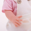41cm Soft Vinyl High Simulation Baby Girl Doll in Suspender Skirt & Socks Suit for Kids Gift