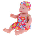 41cm Soft Vinyl High Simulation Baby Girl Doll in Flower Bikini & Hat Suit for Kids Gift